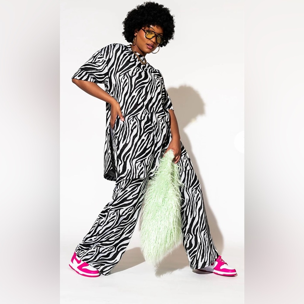 Dressed in LALA Leveled Up Double Knit Playsuit in Zebra Baby